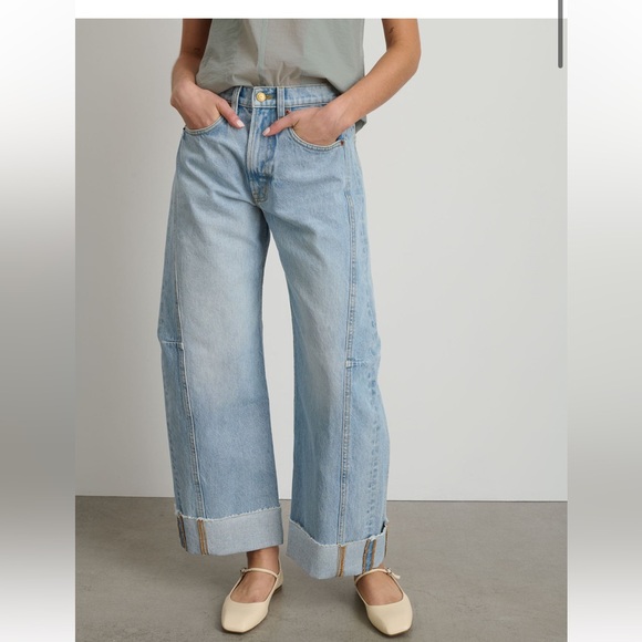 B SIDES Denim - B Sides Relaxed Cuffed Lasso Jean Jac Wash